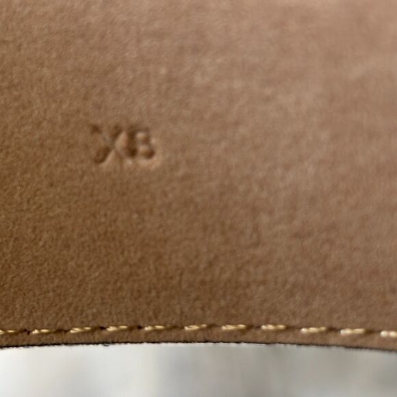 TALBOT"S Barrel Out Cowgirl Genuine Leather Snakeskin Pattern Lady Size XS Belt - Picture 4 of 5